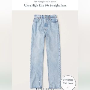 Abercrombie 90s high rise relaxed jean